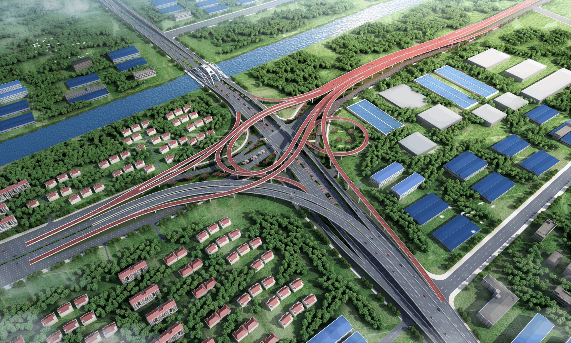 合安高速公路龙形枢纽互通主体工程完工，项目总体工程形象进度74.3%_重庆市交通运输委员会