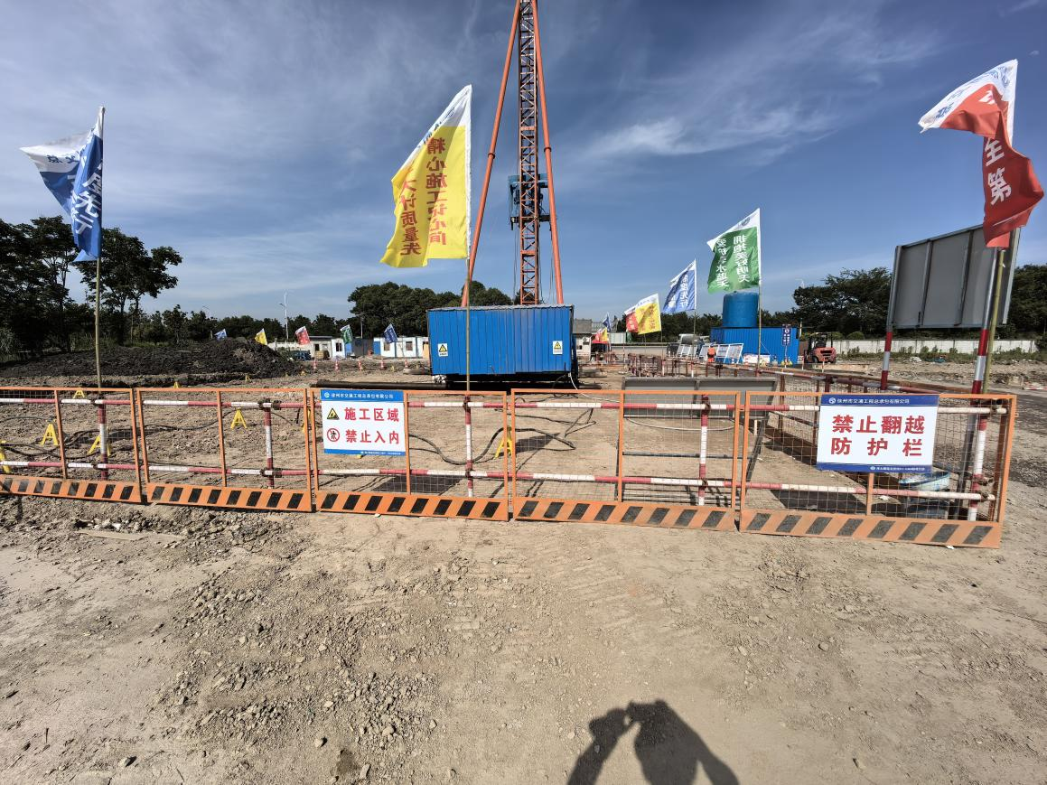 海太长江隧道北接线工程HM4标 水泥搅拌桩试桩圆满完成