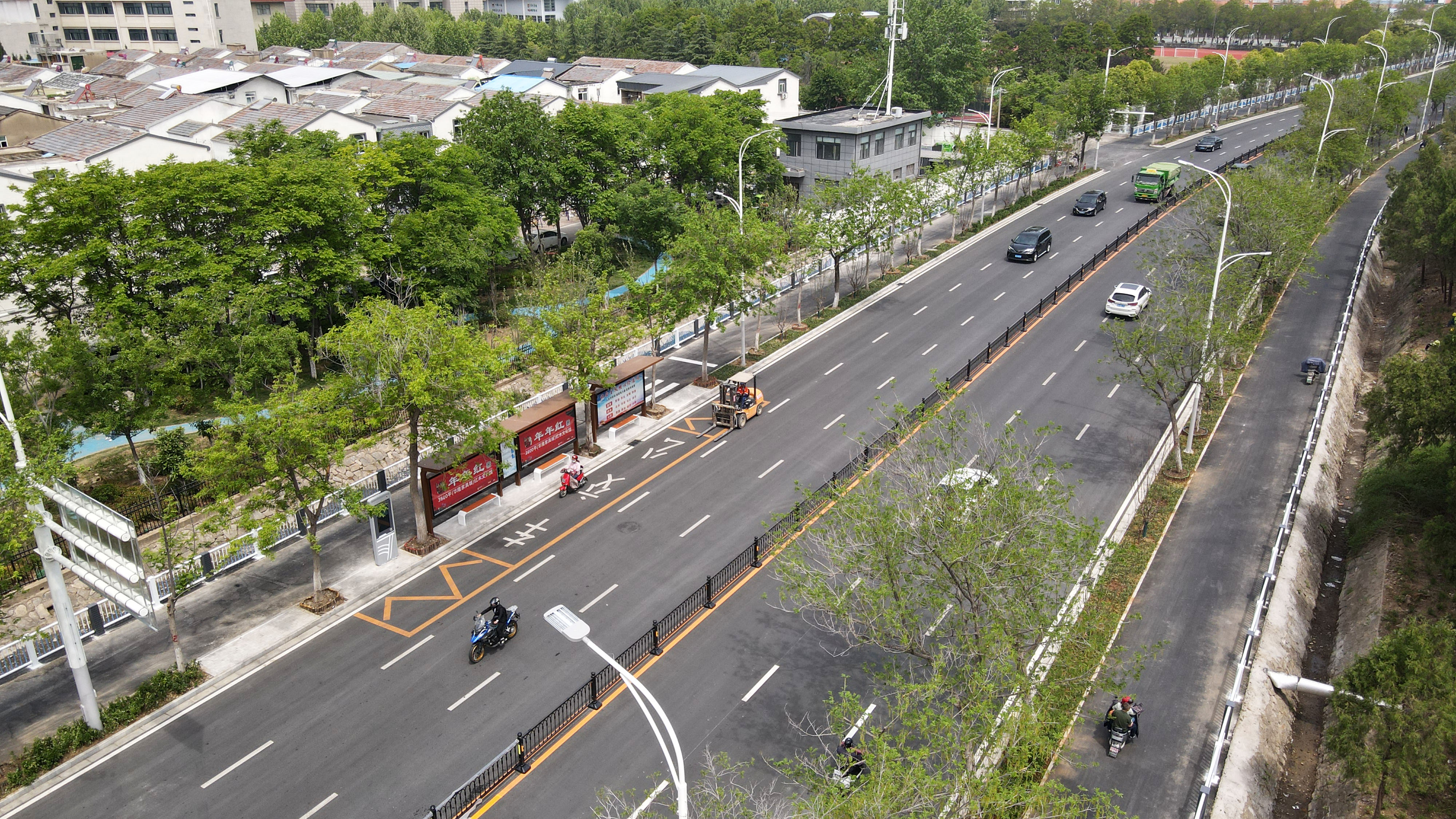 颜值与品质双提升——泰山路全线畅通